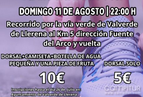 II Marcha Nocturna Contra el Cáncer en la Campiña Sur en Valverde de Llerena 
