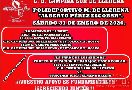 C. B. Campiña Sur de Llerena agenda fin de semana 